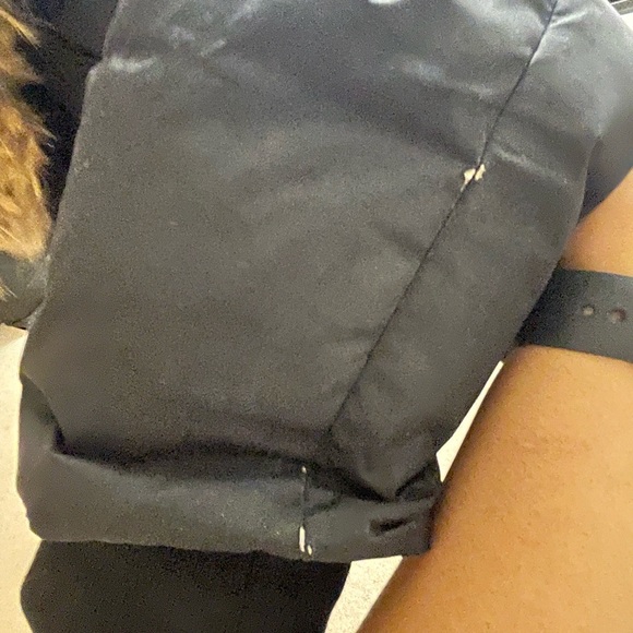 Black Mackage down coat with fully fur-lined hood - Size Medium - Picture 4 of 5